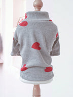 1pc Pet Sweatshirt For Small/Medium Dogs & Cats, Valentine's Day Outfit