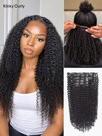 Straight / Body Wave / Kinky Curly / Yaki Straight / Kinky Straight / Messy Curly Clip in Hair Extensions Real Human Hair Pieces 135g 9pcs / 7pcs with Free Gift