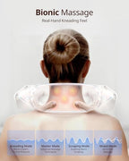 Shiatsu Neck and Back Massagers with Heat, 150 Mins Uses, 4 Modes & Adjustable Massage Head, Electric 3D Deep Tissue Kneading for Shoulder, Leg, Muscle Soreness, Pain Relief, Relaxation for Women, Men