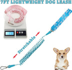WYuZe 5FT Puppy Leash + Chew Proof Dog Leash with Shock Absorption for Small Dogs, Blue