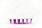 Zyllion Shiatsu Rechargeable Back Massager (Black) and Hair Brush Scalp Massager (Purple) Bundle