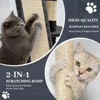 Large Multi-Level Cat Tree Tower – 68–81 Inch Tall Cat Condo with 2 Condos, 3 Plush Perches, Scratching Posts & Cat Hair Brush