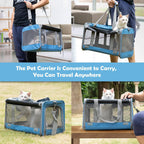 Pet Carrier for Large and Medium Cats, Soft-Sided Pet Carrier for Big Medium Cats and Puppy, Dog Carriers Cat Carriers Pet Privacy Protection Travel Carriers