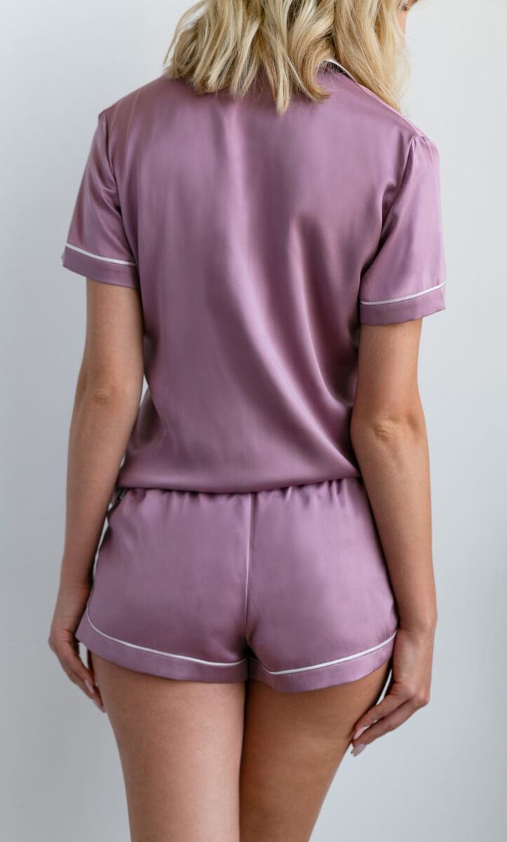 Amore Silk Pajamas - Shorts