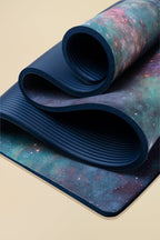 CloudCushion Vegan Suede Yoga Mat - Cool Cosmos 0.5" Thick