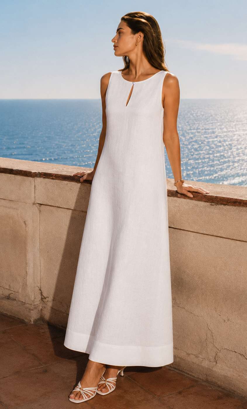 Bellina Italian Linen Dress