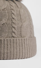 Cable-Knit Cashmere Beanie