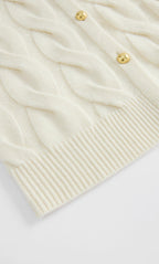 Chamonix Cable Cashmere Cardigan