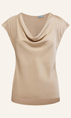 Clara Silk Cowl Neck Blouse