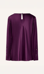 Claudia Silk Cowl Neck Blouse