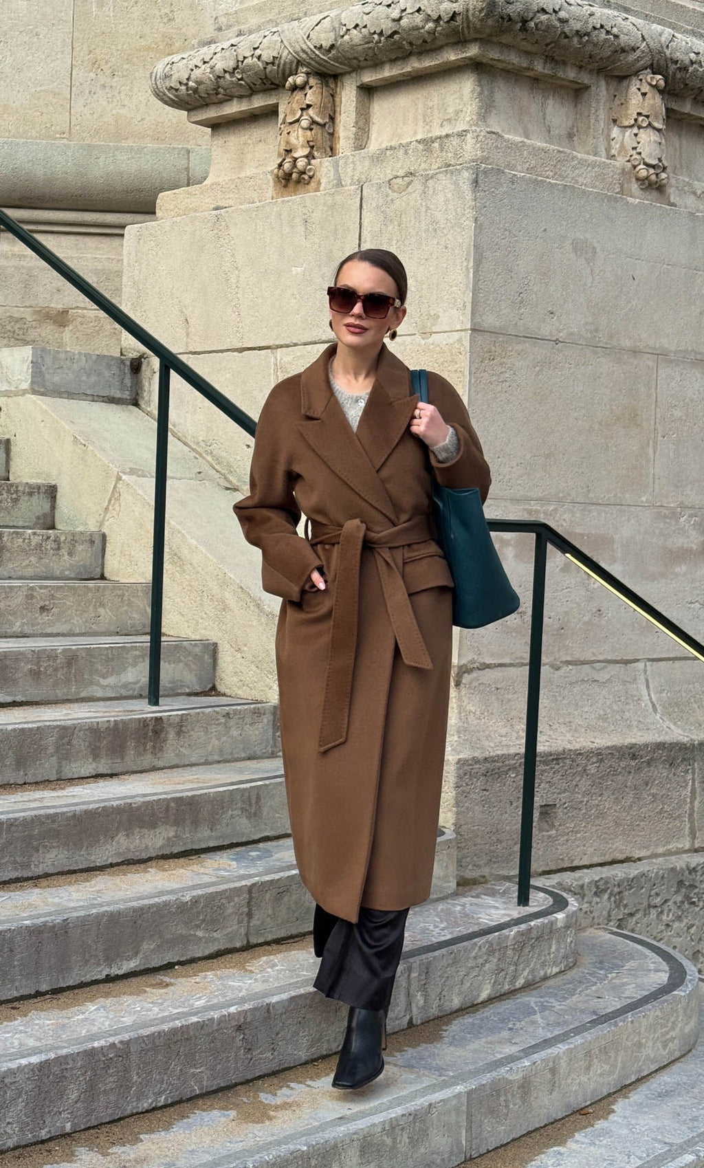Raphaella Double-Breasted Cashmere Coat