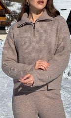 Cortina Cashmere Half-Zip Sweater