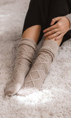 Diamond Cashmere Socks