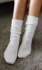 Diamond Cashmere Socks