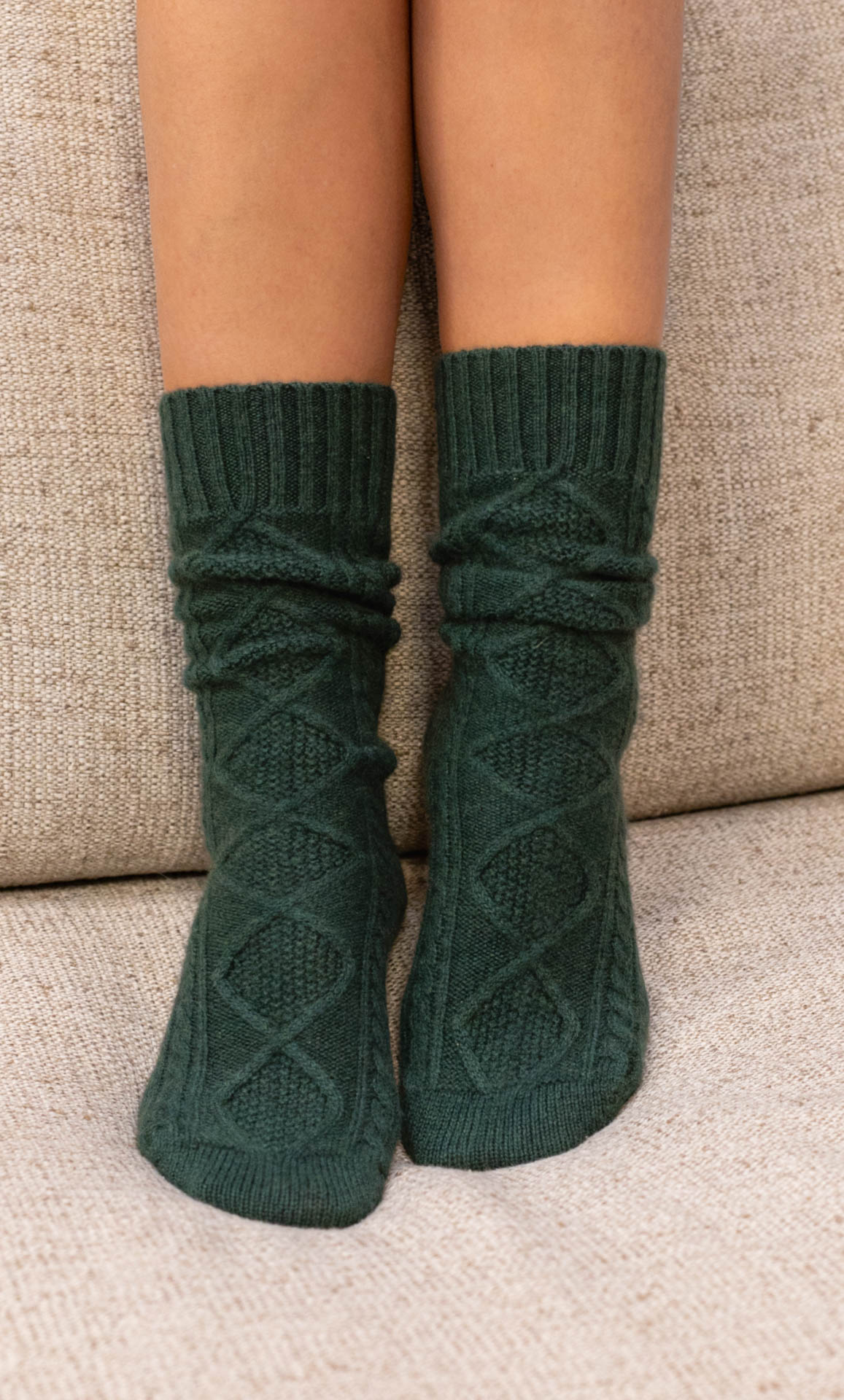Diamond Cashmere Socks