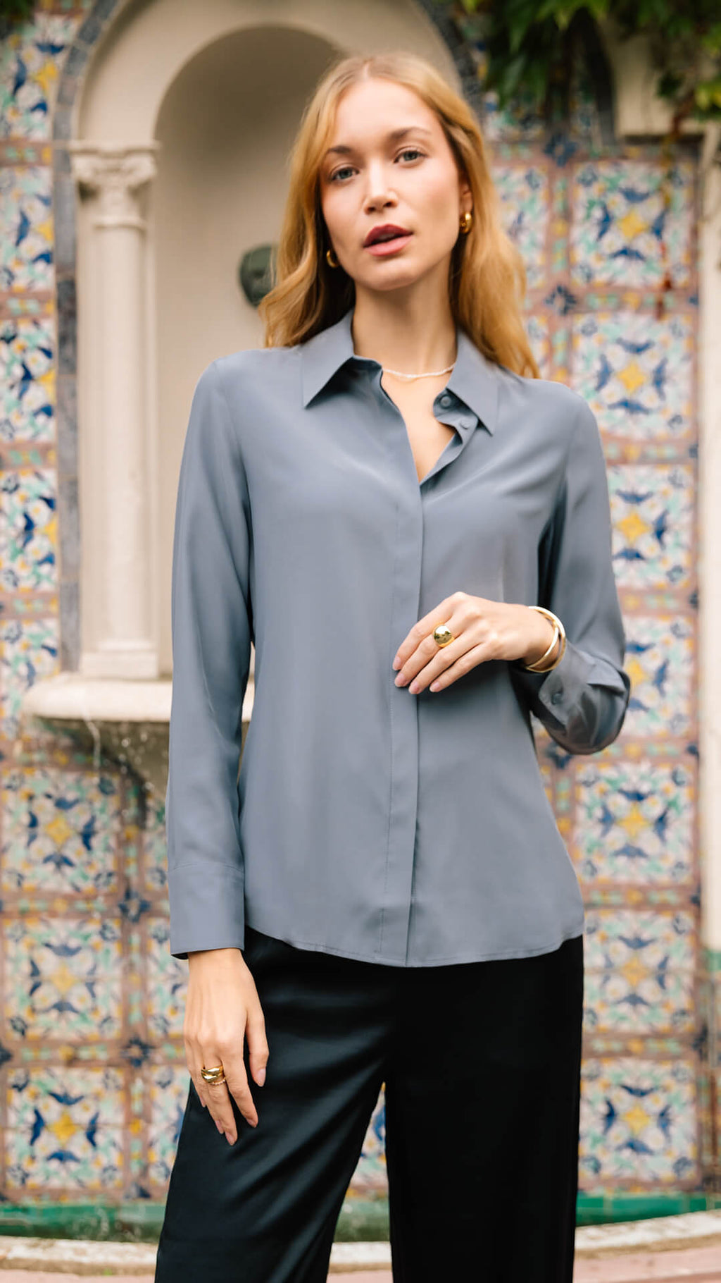 Florence Silk Blouse