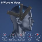 H2 HANDS-FREE Electric Scalp Massager for Head Massage with Heat, 10 Vibrating Contacts, 5 Massage Modes, Wearable Headband Design for Relaxation and Daily Stress Relief