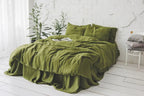 Green Moss Termoregulating Linen Bedding Set