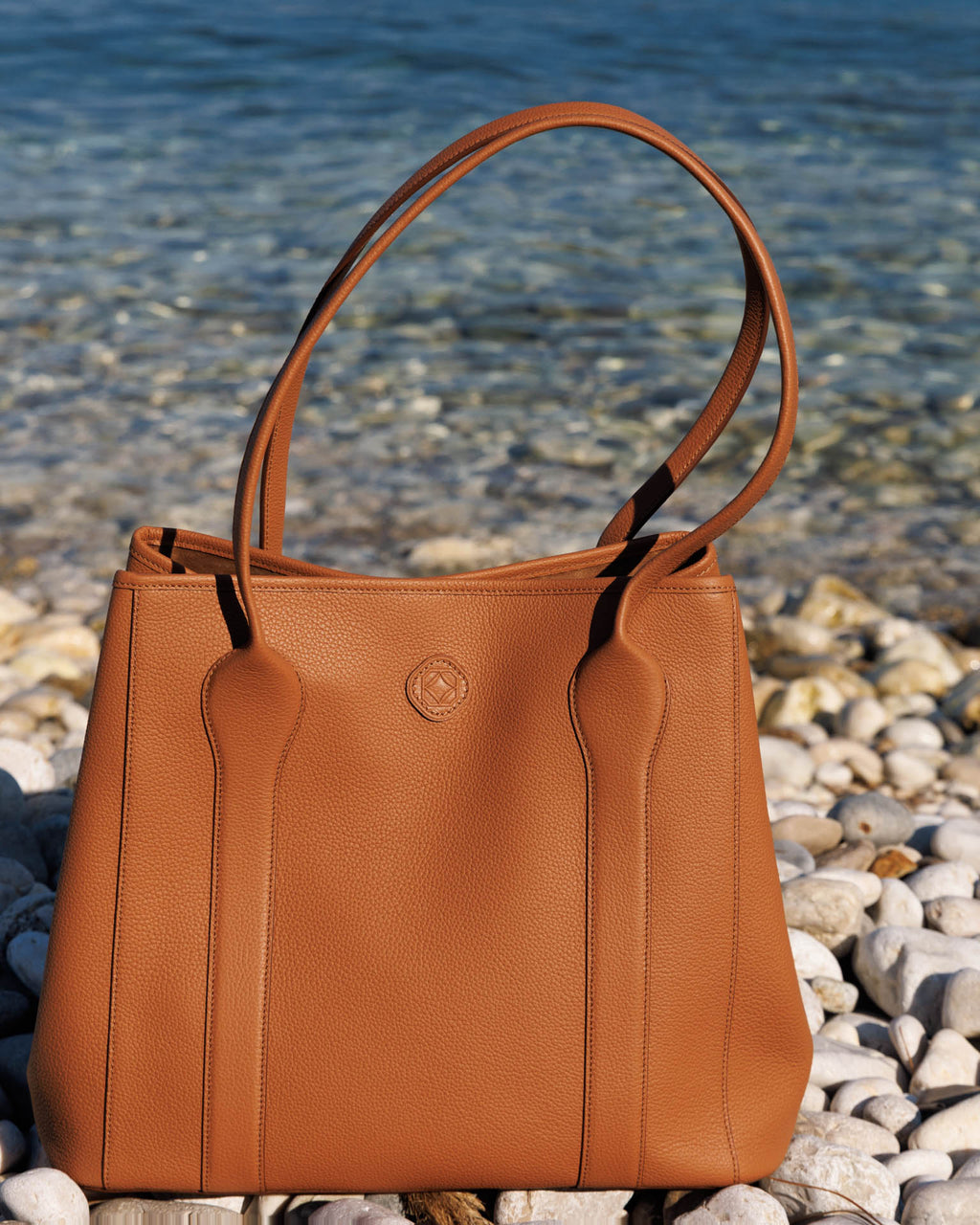 Madame Italian Leather Tote Bag