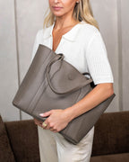 Madame Italian Leather Tote Bag