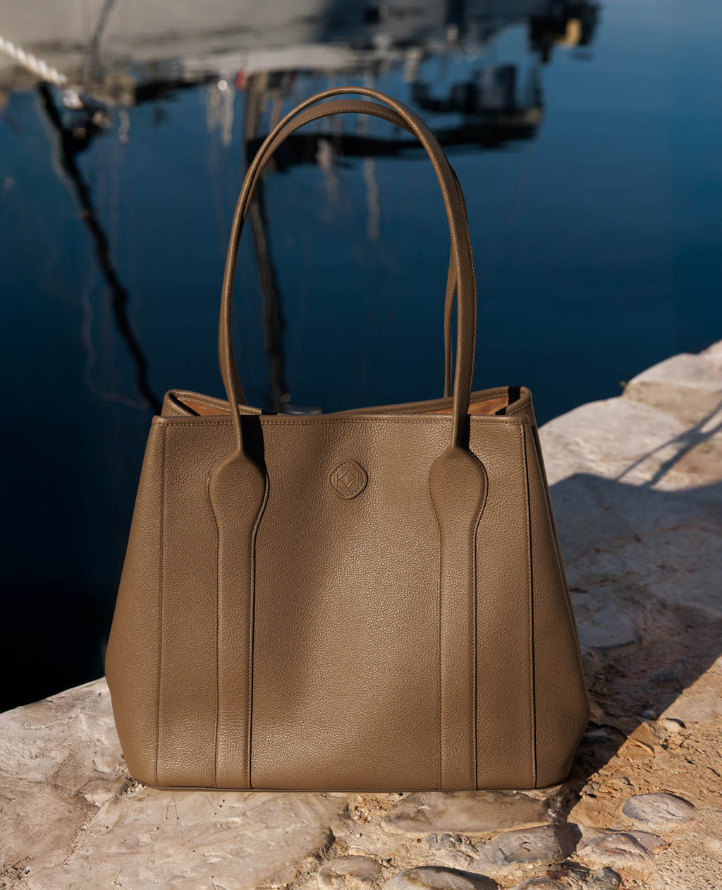 Madame Italian Leather Tote Bag