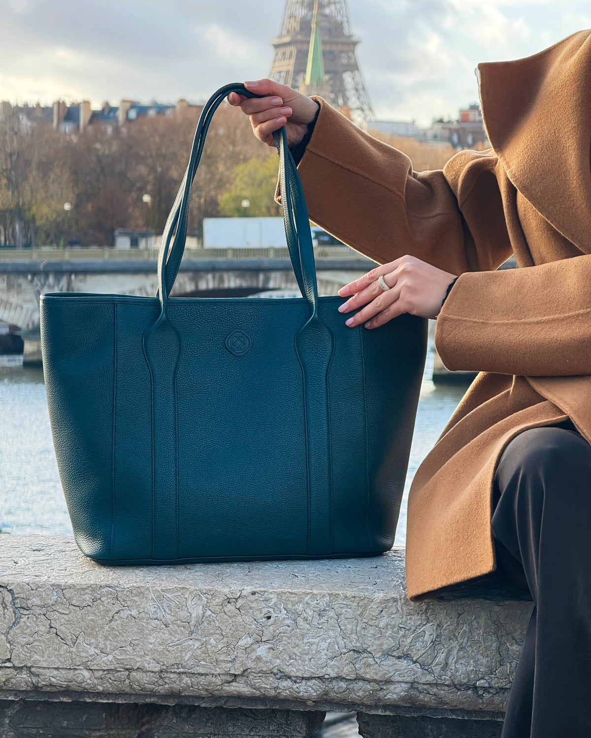 Madame Italian Leather Tote Bag