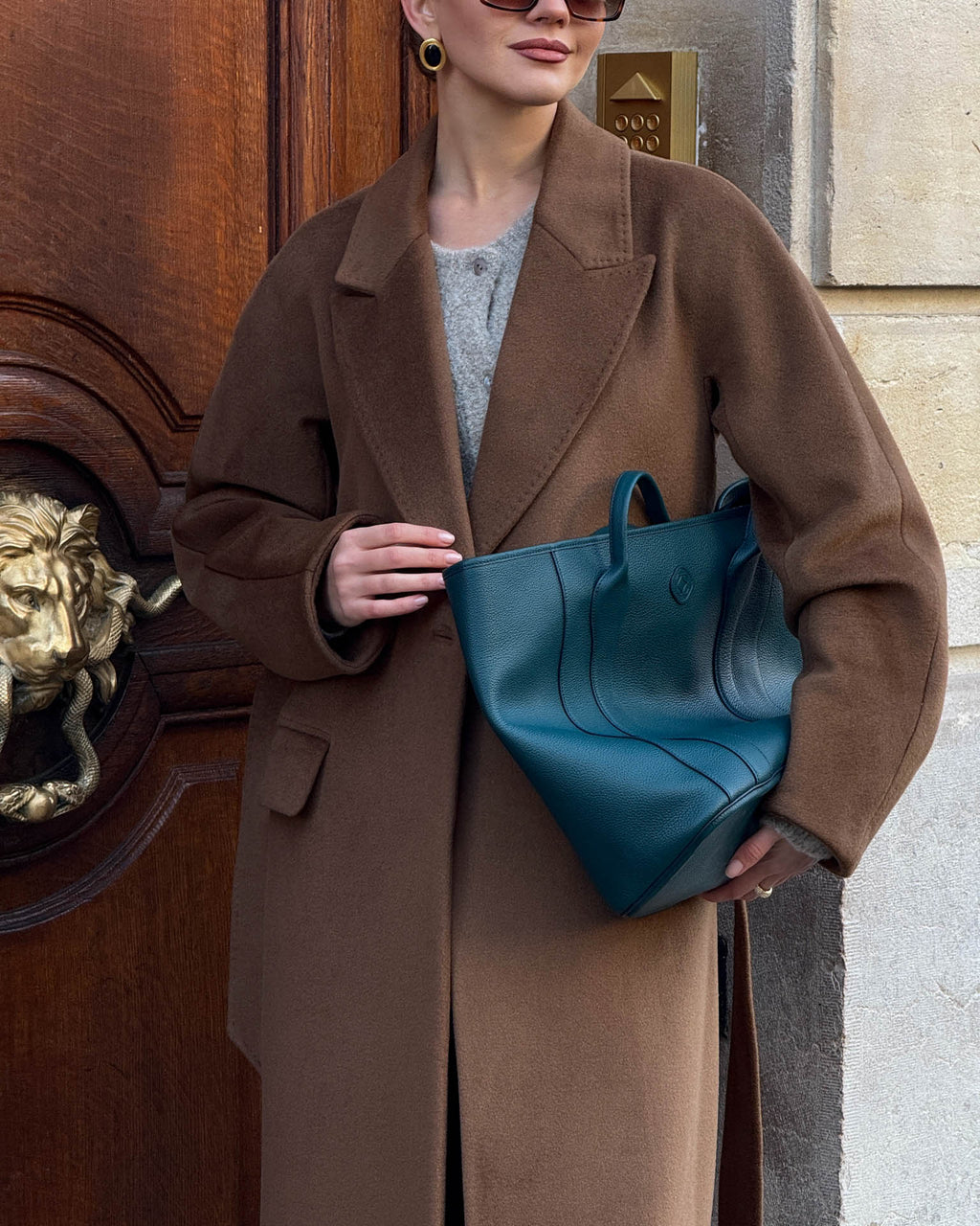 Madame Italian Leather Tote Bag