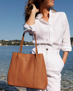 Madame Italian Leather Tote Bag