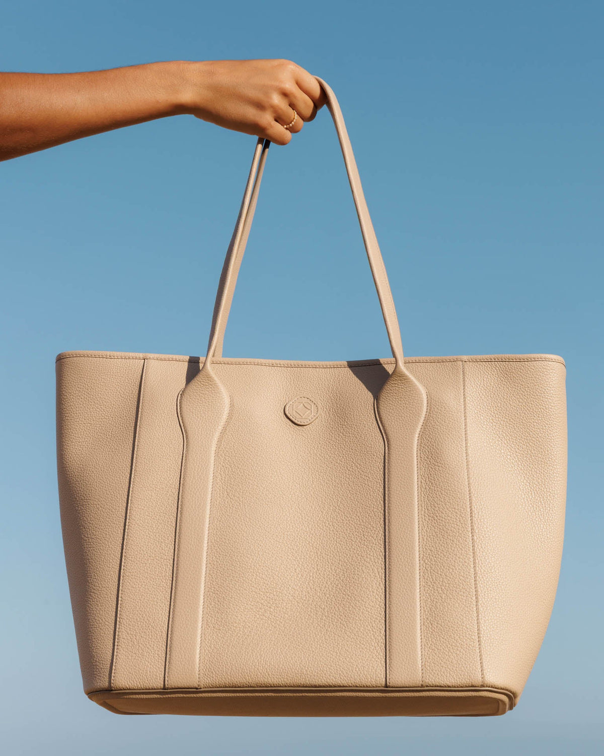 Madame Italian Leather Tote Bag