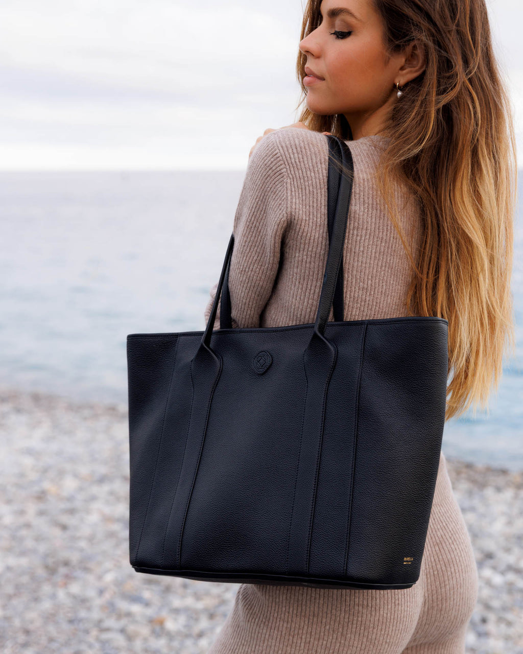 Madame Italian Leather Tote Bag