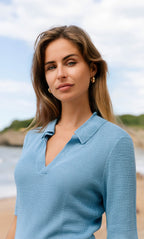 Mara Silk Knit Polo
