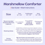 MarshMellow Comforter + 2 CloudAlign Pillows