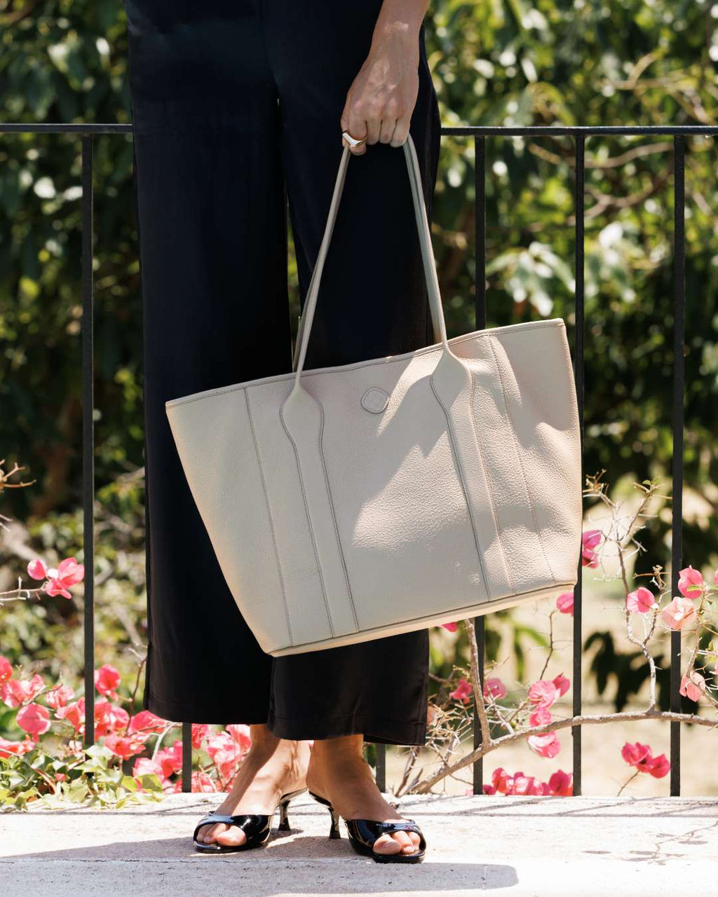 Madame Italian Leather Tote Bag