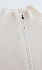 Nevara Zipper Cardigan - Cashmere & Silk