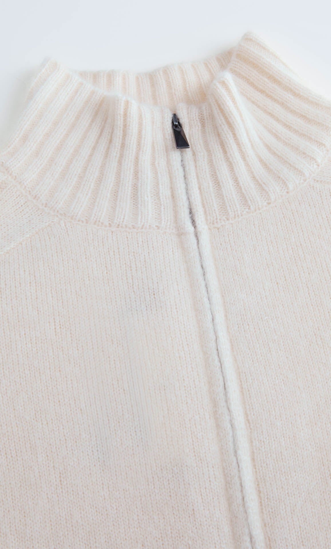 Nevara Zipper Cardigan - Cashmere & Silk