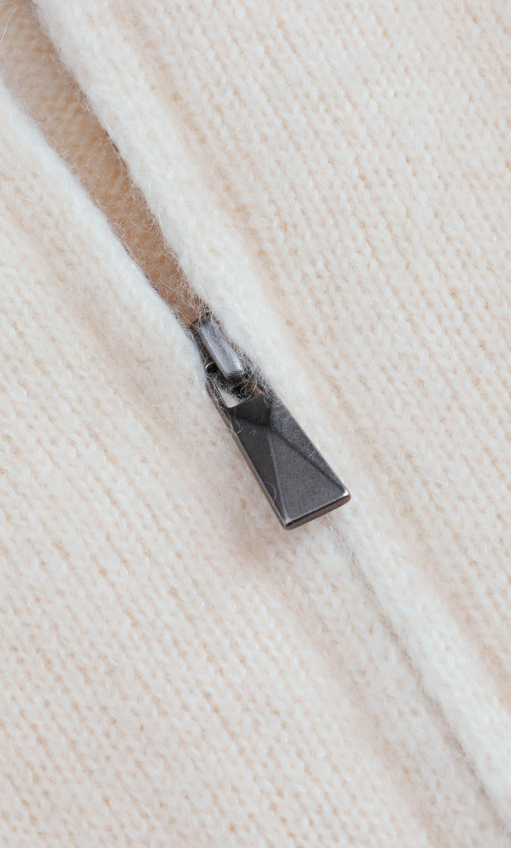 Nevara Zipper Cardigan - Cashmere & Silk