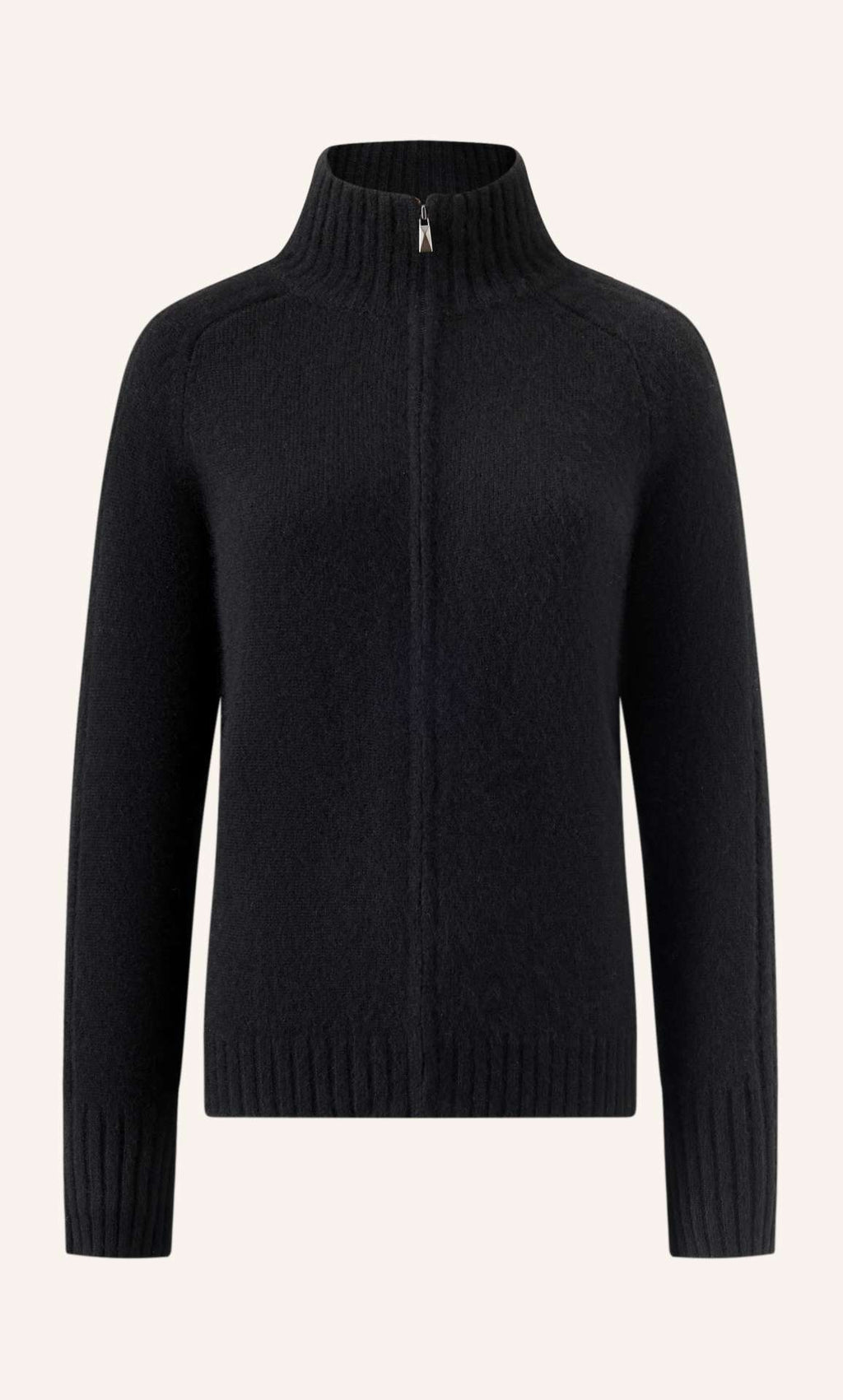 Nevara Zipper Cardigan - Cashmere & Silk