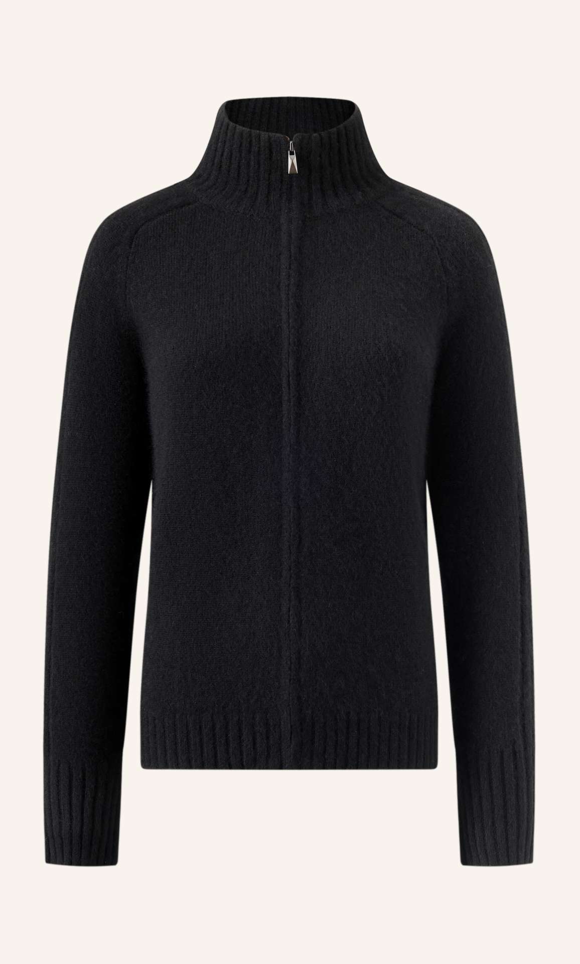 Nevara Zipper Cardigan - Cashmere & Silk