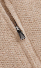 Nevara Zipper Cardigan - Cashmere & Silk