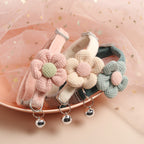 Flower Pattern Bell Dog Cat Collar