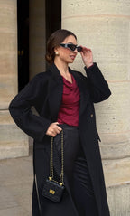 Raphaella Double-Breasted Cashmere Coat