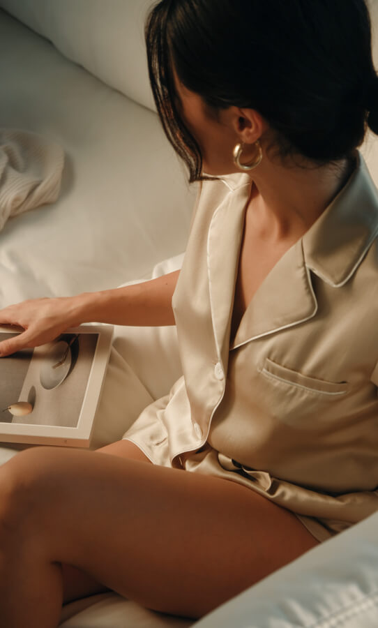 Amore Silk Pajamas - Shirt