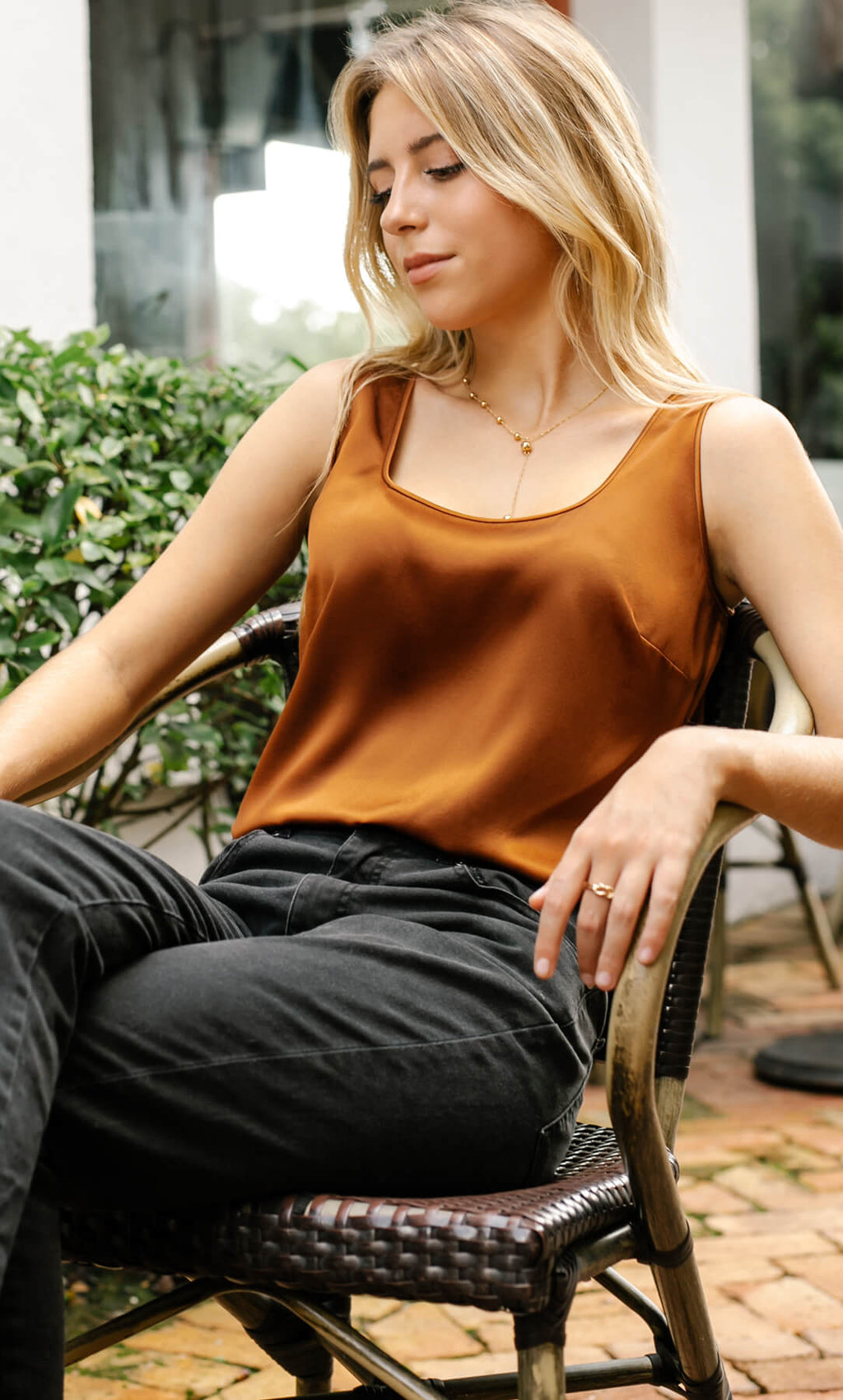 Fiora Silk Tank