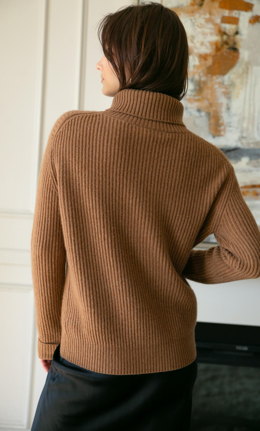 Tessa Cashmere Turtleneck Sweater