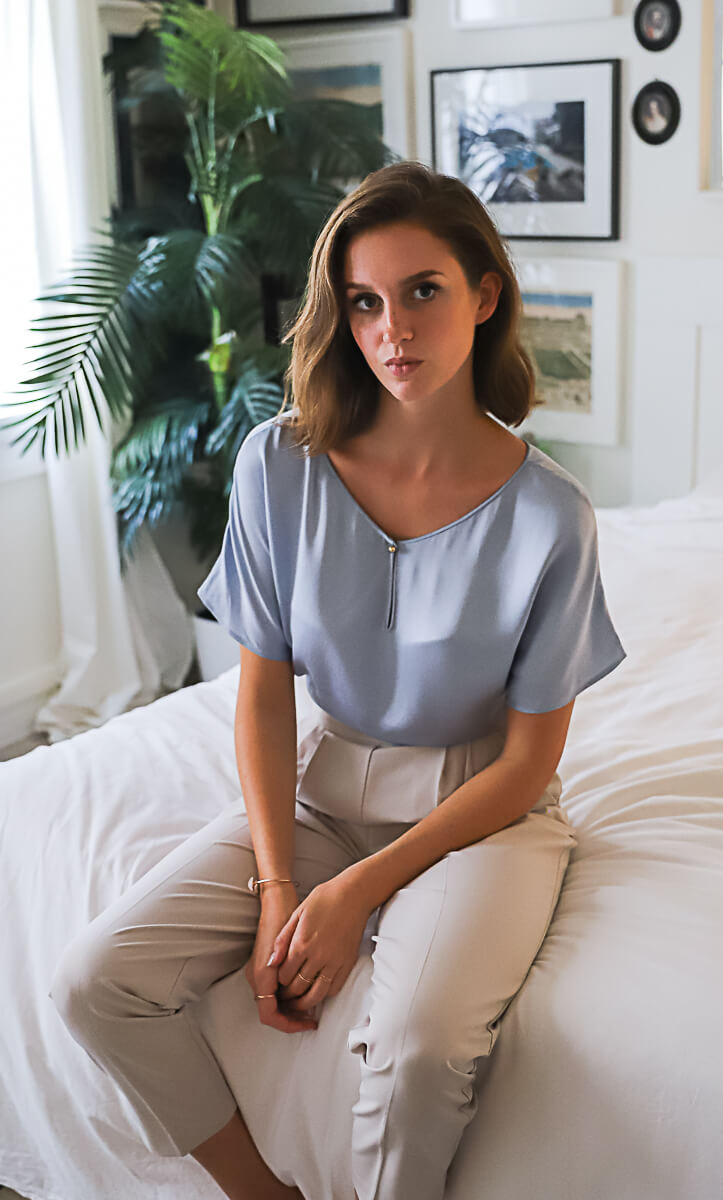 Verona Reversible Silk Blouse