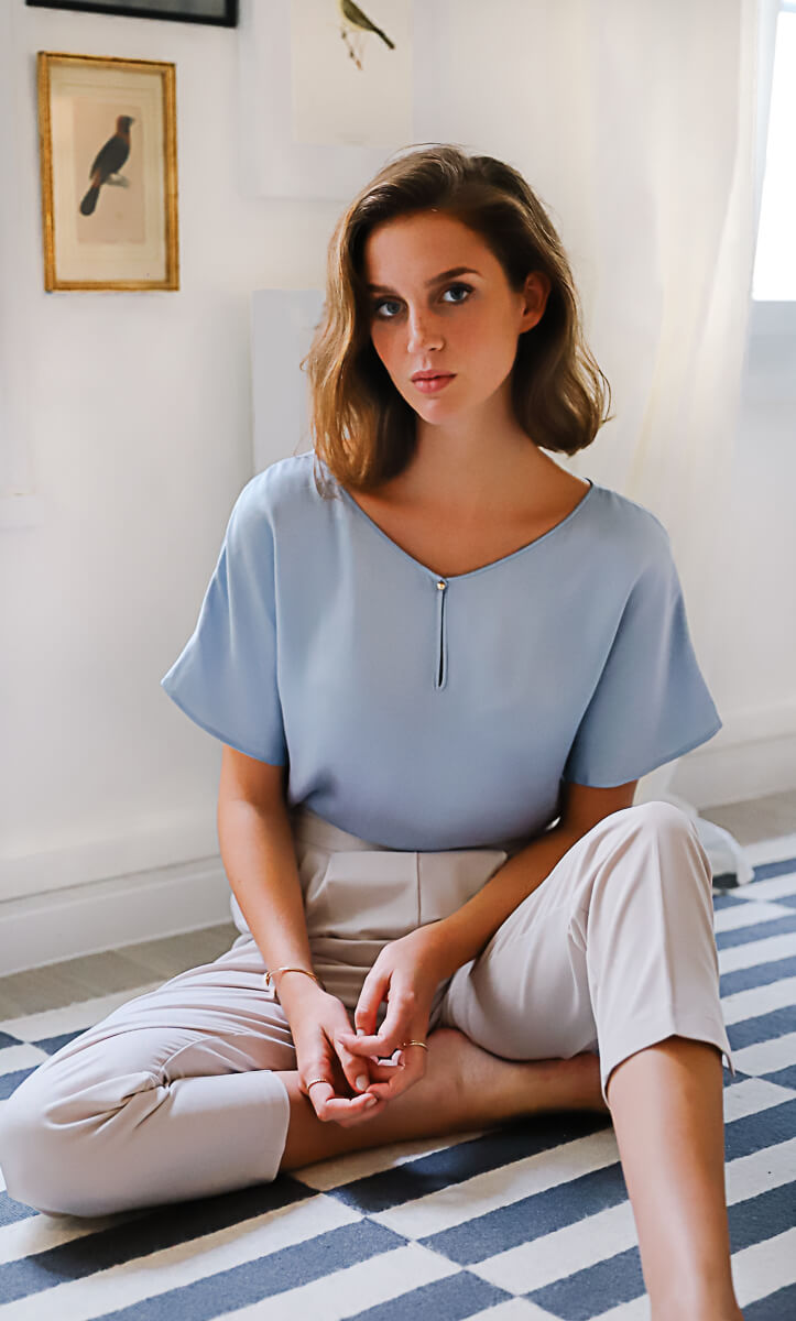 Verona Reversible Silk Blouse