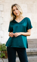 Verona Reversible Silk Blouse