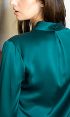 Vinci Silk Bow Blouse