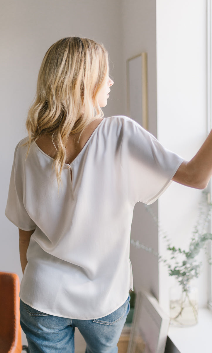 Verona Reversible Silk Blouse