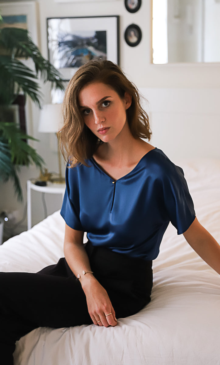 Verona Reversible Silk Blouse